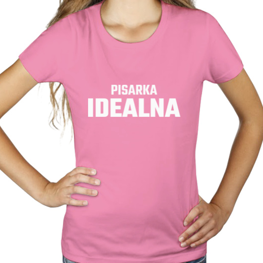 Pisarka Idealna - Damska Koszulka Różowa