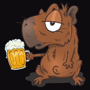 Piwo kapibara beer - Męska Bluza Czarna