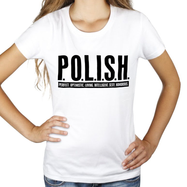 Polish - Damska Koszulka Biała