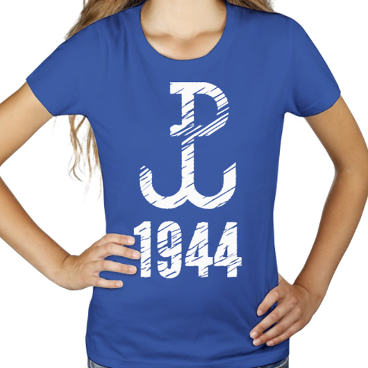 Polska Walcząca 1944 - Damska Koszulka Niebieska