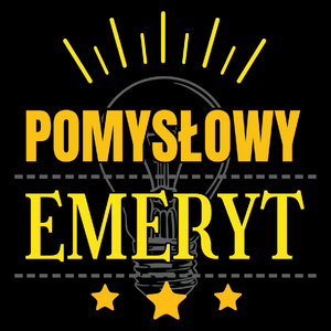 Pomysłowy Emeryt - Torba Na Zakupy Czarna