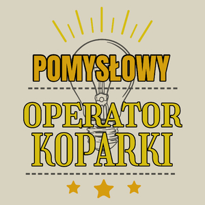 Pomysłowy Operator Koparki - Torba Na Zakupy Natural