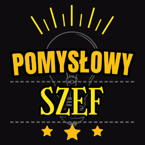 Pomysłowy Szef - Męska Koszulka Czarna