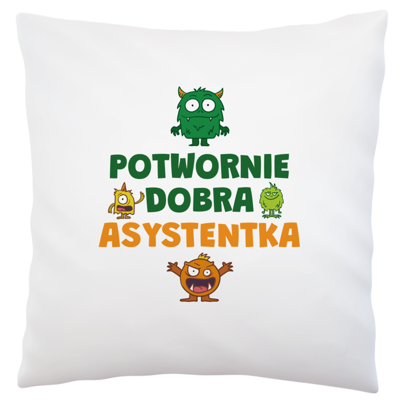 Potwornie Dobra Asystentka - Poduszka Biała