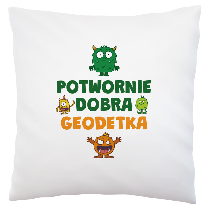 Potwornie Dobra Geodetka - Poduszka Biała