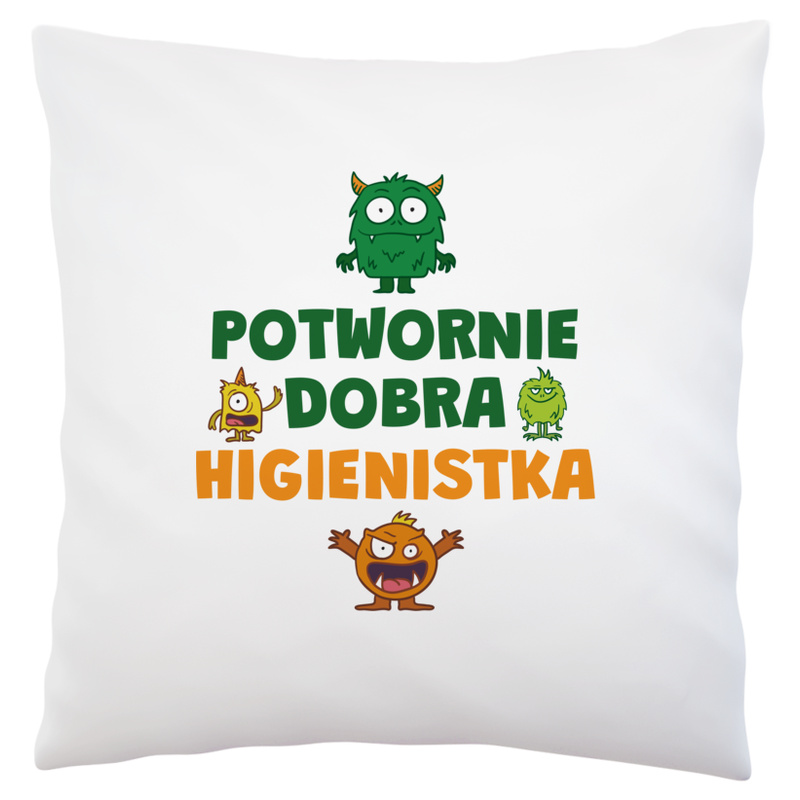 Potwornie Dobra Higienistka - Poduszka Biała