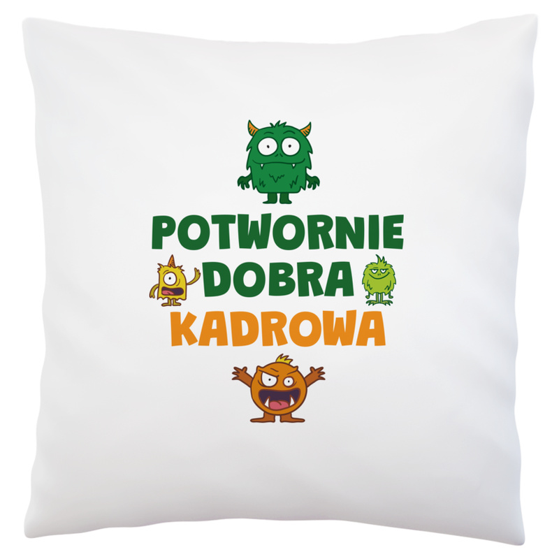 Potwornie Dobra Kadrowa - Poduszka Biała