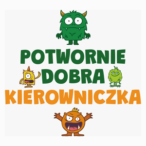 Potwornie Dobra Kierowniczka - Poduszka Biała