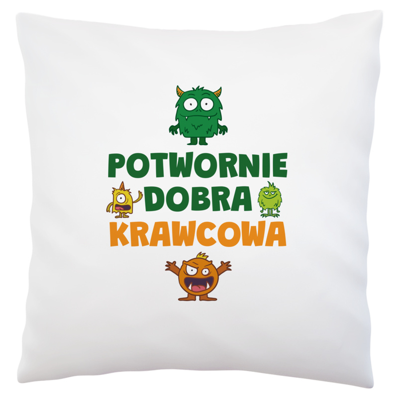 Potwornie Dobra Krawcowa - Poduszka Biała