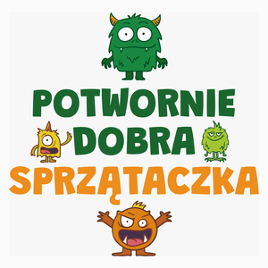 Potwornie Dobra Sprzątaczka - Poduszka Biała