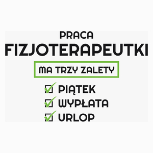 Praca Fizjoterapeutki Ma Swoje Trzy Zalety - Poduszka Biała