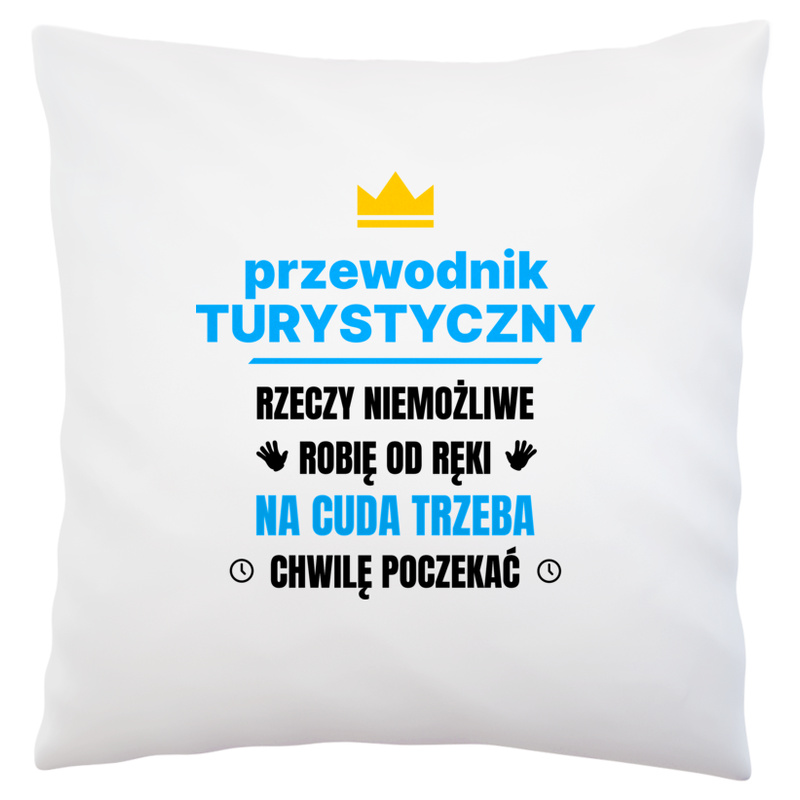 Przewodnik Turystyczny Rzeczy Niemożliwe Robię Od Ręki - Poduszka Biała