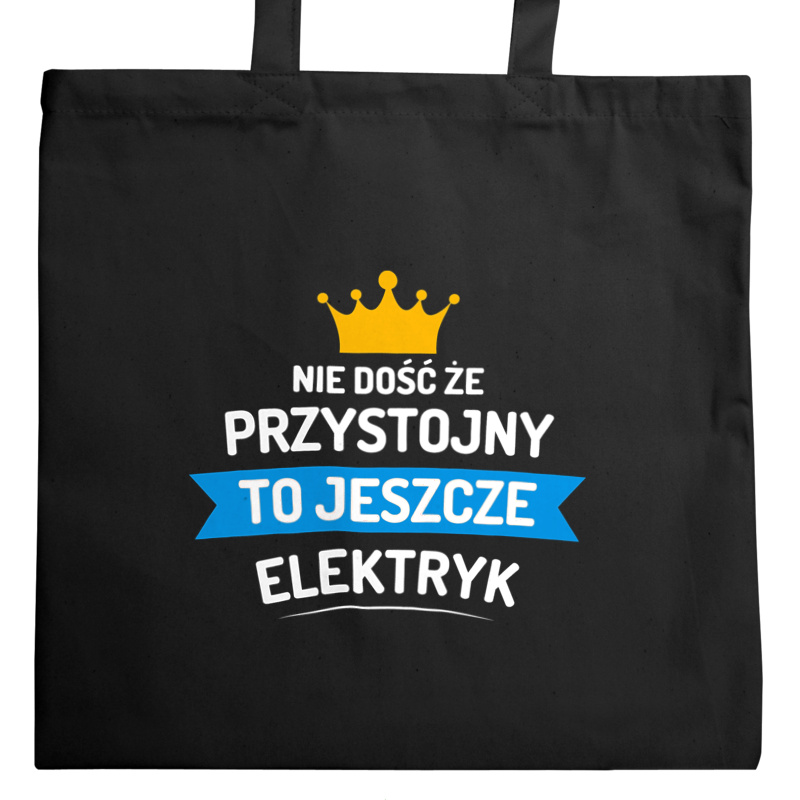 Przystojny Elektryk - Torba Na Zakupy Czarna