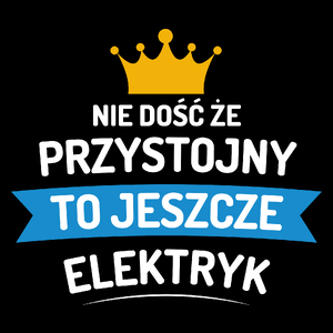 Przystojny Elektryk - Torba Na Zakupy Czarna