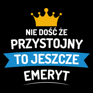 Przystojny Emeryt - Torba Na Zakupy Czarna