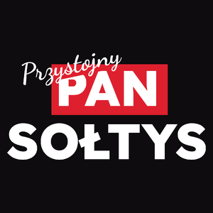 Przystojny Pan Sołtys - Męska Bluza Czarna