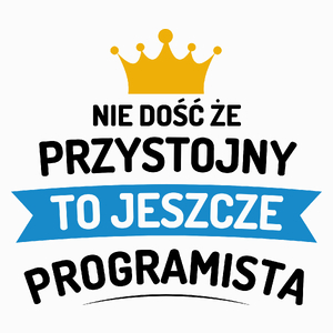 Przystojny Programista - Poduszka Biała