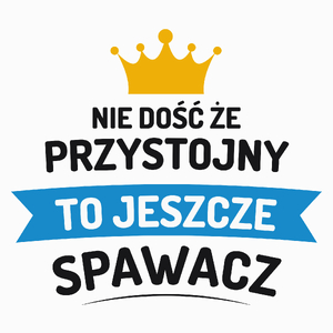 Przystojny Spawacz - Poduszka Biała