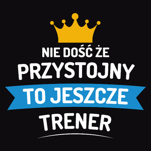 Przystojny Trener - Męska Bluza Czarna