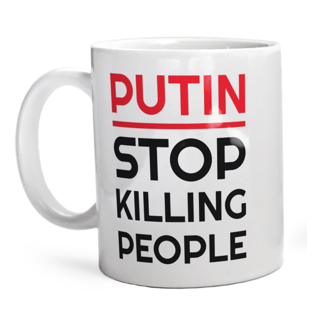 Putin Stop Killing People - Kubek Biały