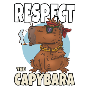 Respect Capybara Kapibara - Kubek Biały