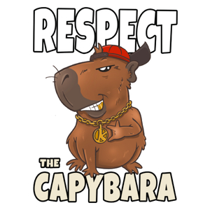 Respect the capybara kapibara - Kubek Biały