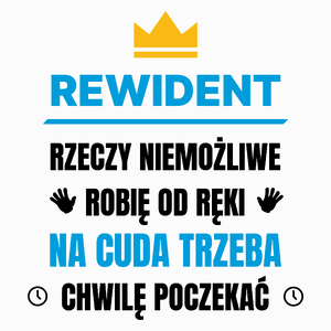 Rewident Rzeczy Niemożliwe Robię Od Ręki - Poduszka Biała