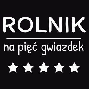 Rolnik Na 5 Gwiazdek - Męska Koszulka Czarna