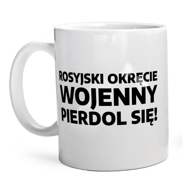 Rosyjski Okręt Wojenny - Kubek Biały