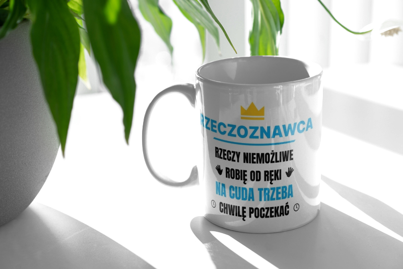 Rzeczoznawca Rzeczy Niemożliwe Robię Od Ręki - Kubek Biały