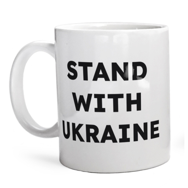 STAND WITH UKRAINE  - Kubek Biały