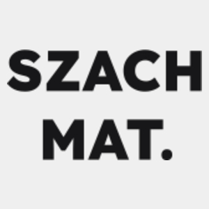 SZACH MAT.  - Męska Koszulka Biała