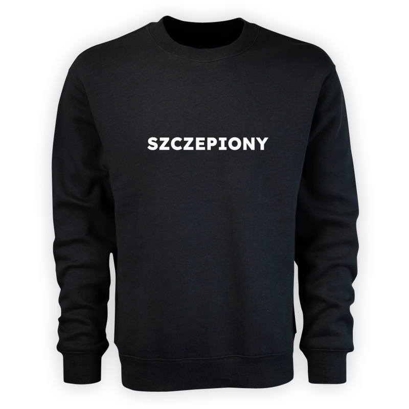 SZCZEPIONY  - Męska Bluza Czarna