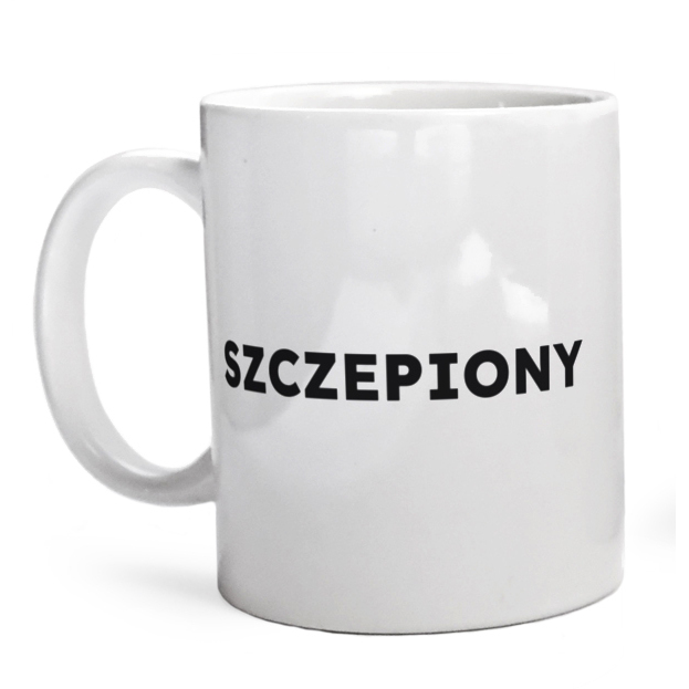 SZCZEPIONY  - Kubek Biały