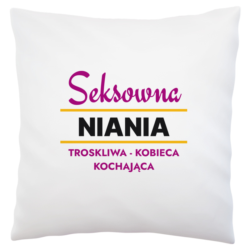 Seksowna Niania - Poduszka Biała