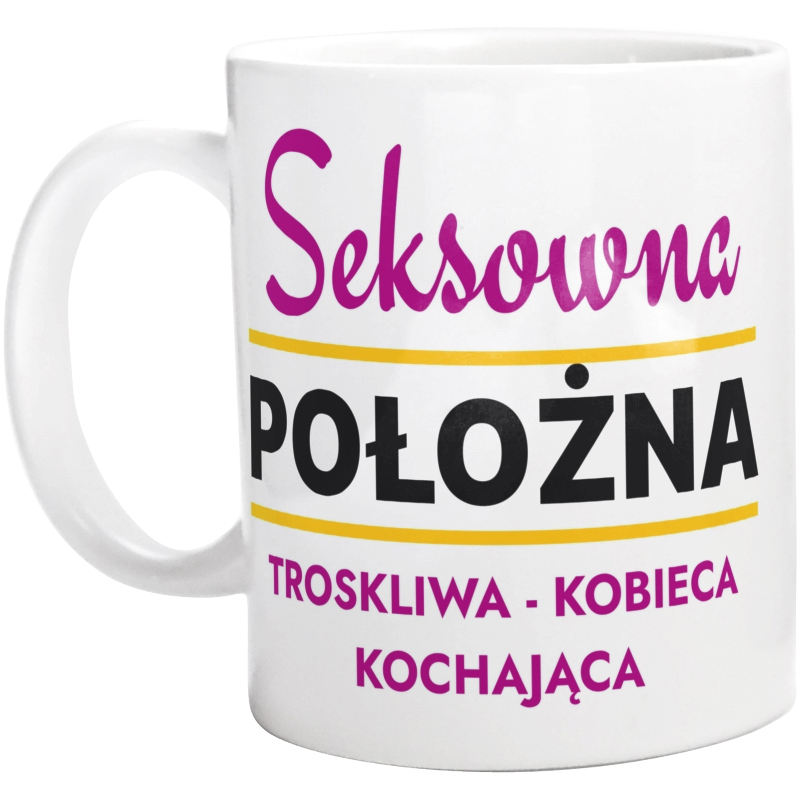 Seksowna Położna - Kubek Biały