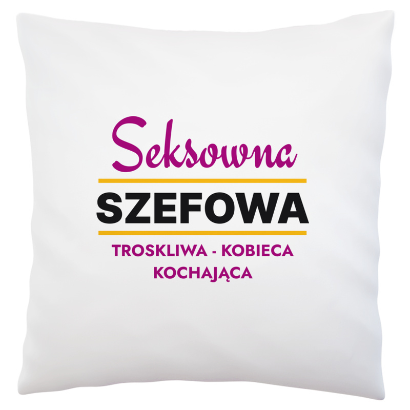 Seksowna Szefowa - Poduszka Biała