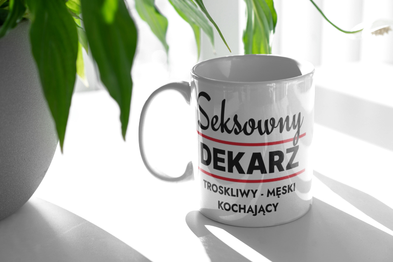 Seksowny Dekarz - Kubek Biały