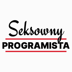 Seksowny Programista - Poduszka Biała