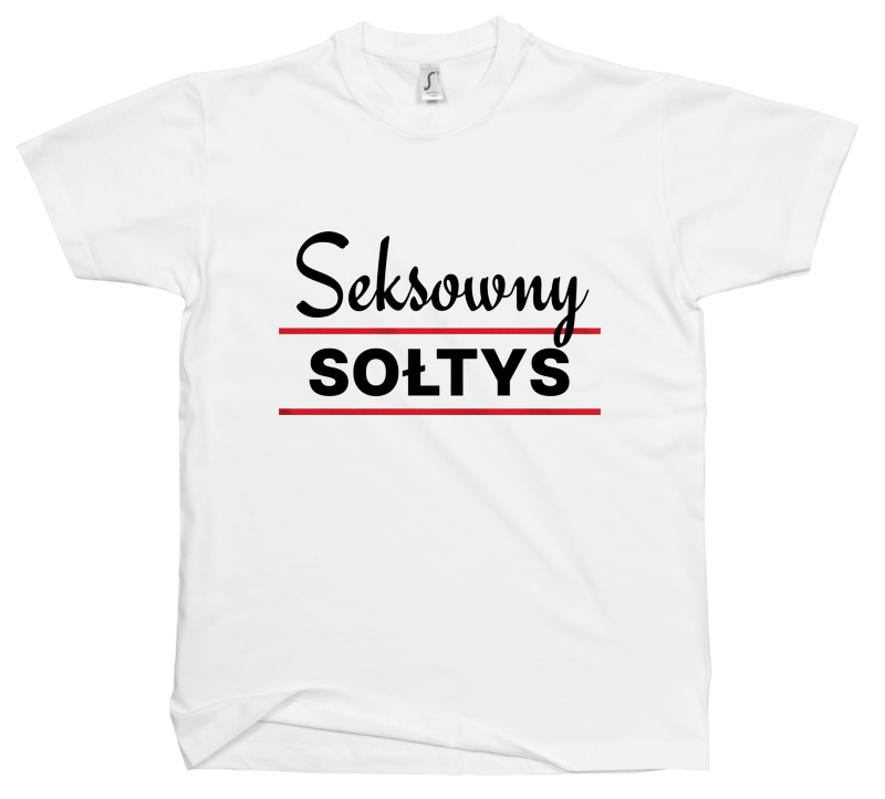 Seksowny Sołtys - Męska Koszulka Biała