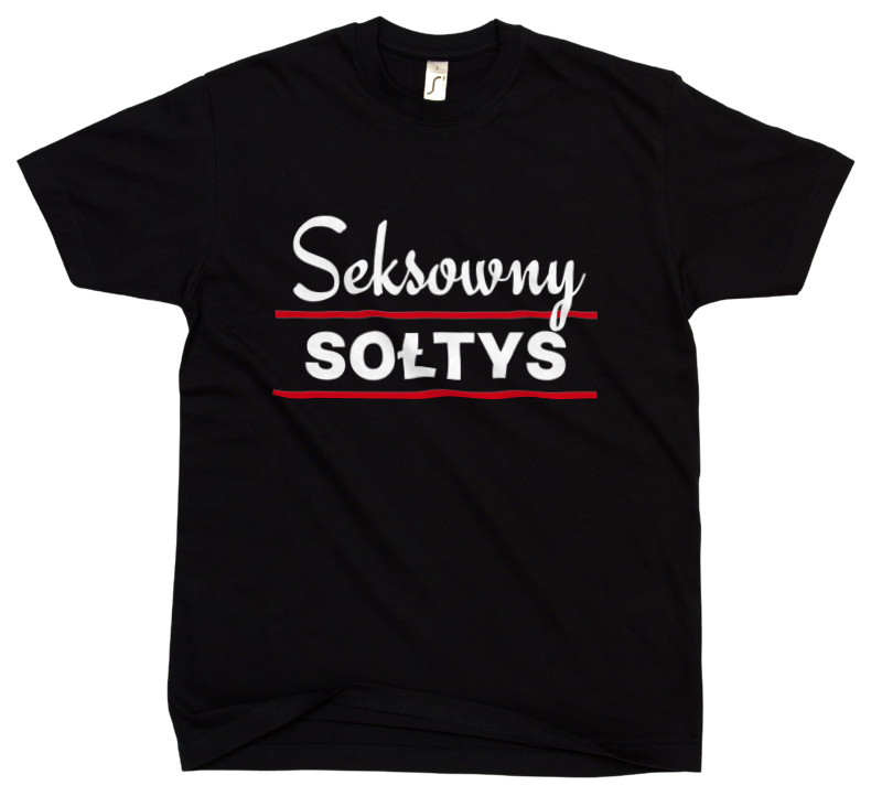 Seksowny Sołtys - Męska Koszulka Czarna