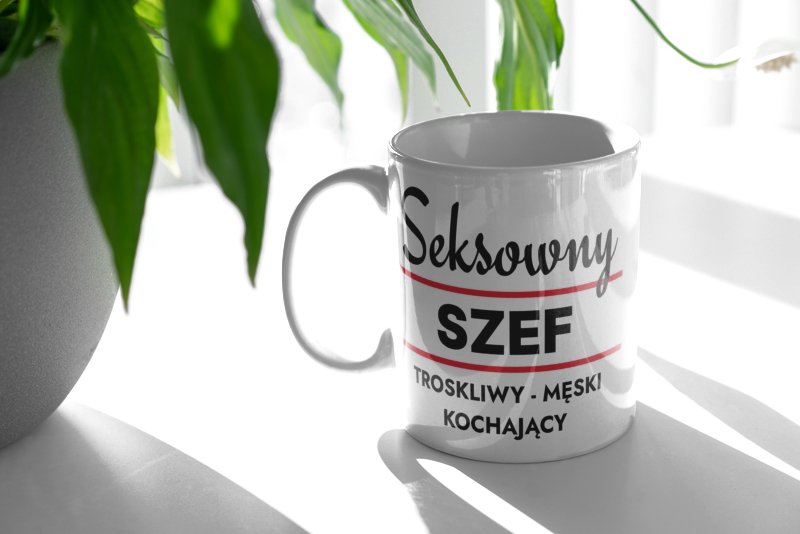 Seksowny Szef - Kubek Biały