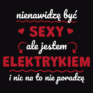 Sexy Elektryk - Męska Bluza z kapturem Czarna