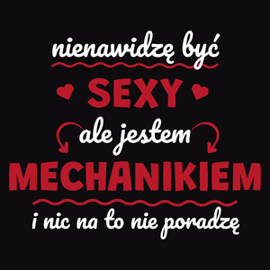 Sexy Mechanik - Męska Bluza Czarna