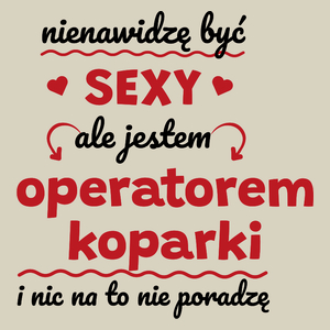 Sexy Operator Koparki - Torba Na Zakupy Natural