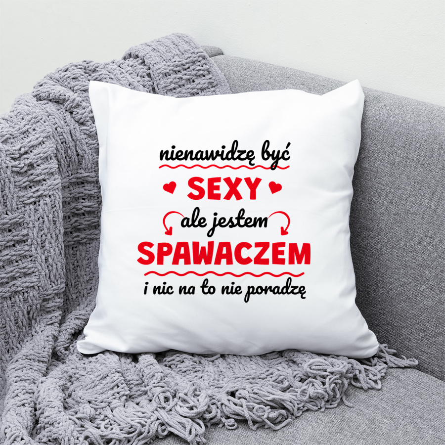 Sexy Spawacz - Poduszka Biała