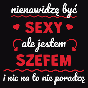 Sexy Szef - Męska Koszulka Czarna