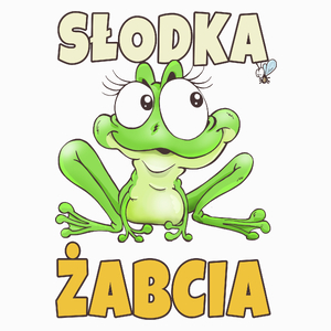 Słodka żabcia - Poduszka Biała