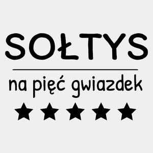 Sołtys Na 5 Gwiazdek - Męska Koszulka Biała