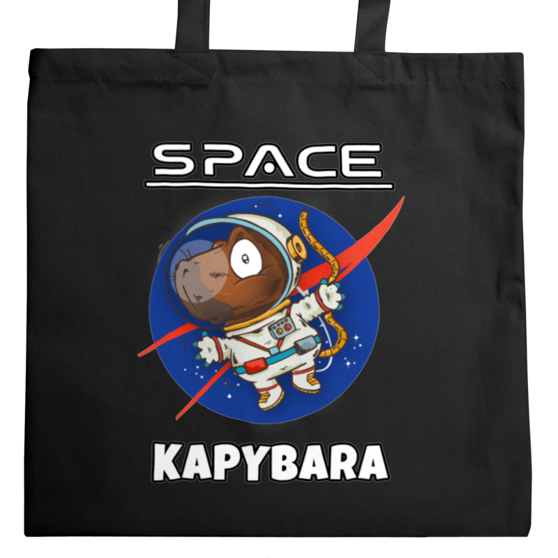 Space Kapybara Kapibara - Torba Na Zakupy Czarna